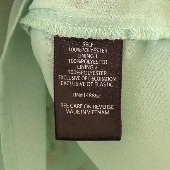 Torrid Swiss Dot off Shoulder Top Size 3X Floral Print Green - Picture 5 of 5